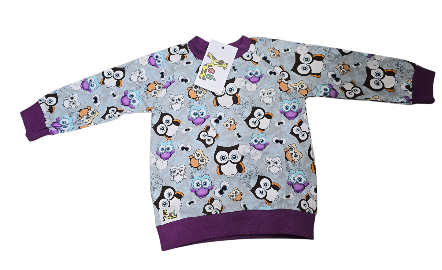 Fjólubláar uglu peysur