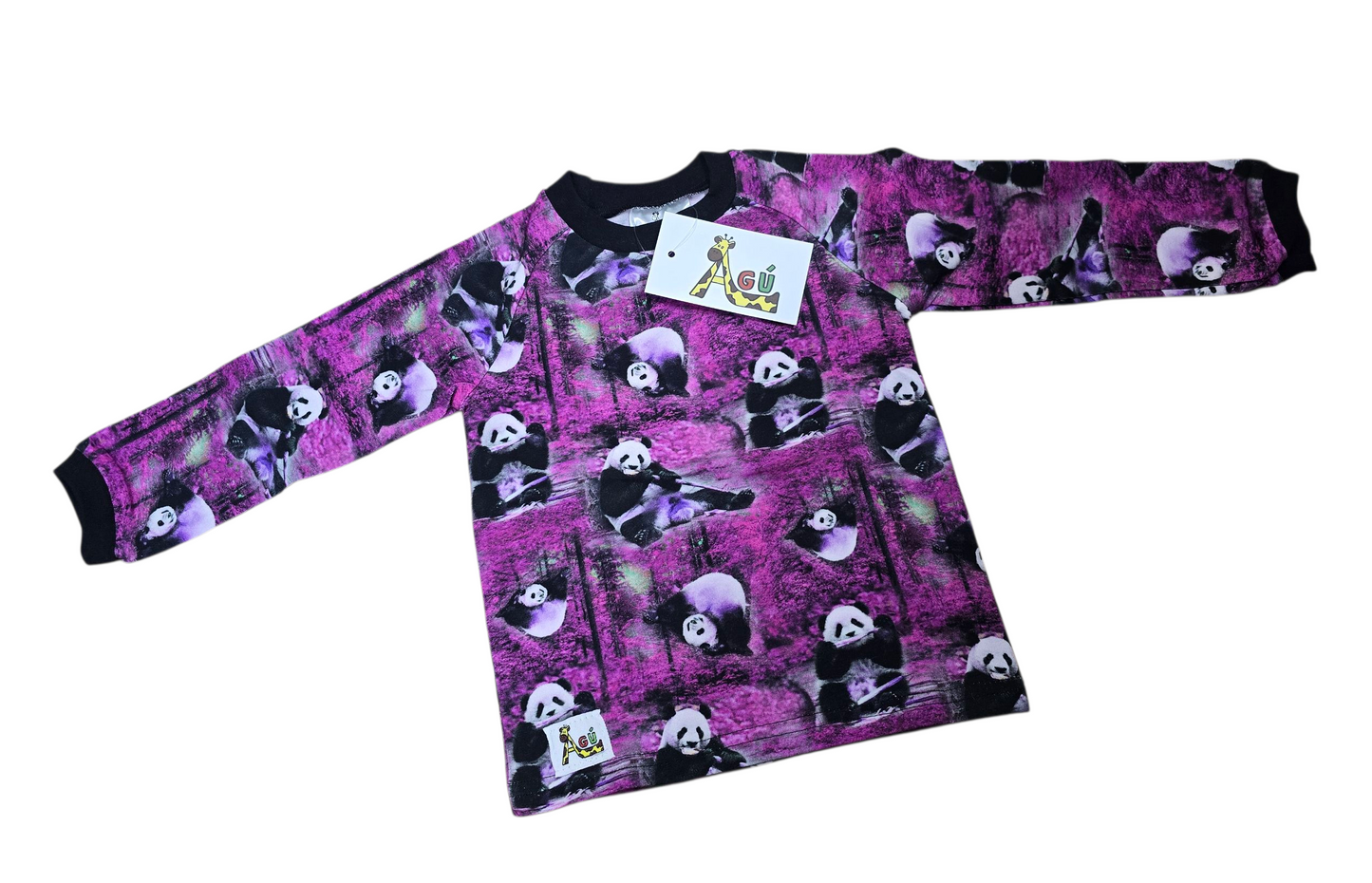 Bleikar panda peysur