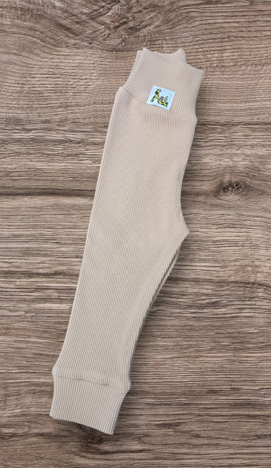 Bleikar Agú rib leggings Nýtt