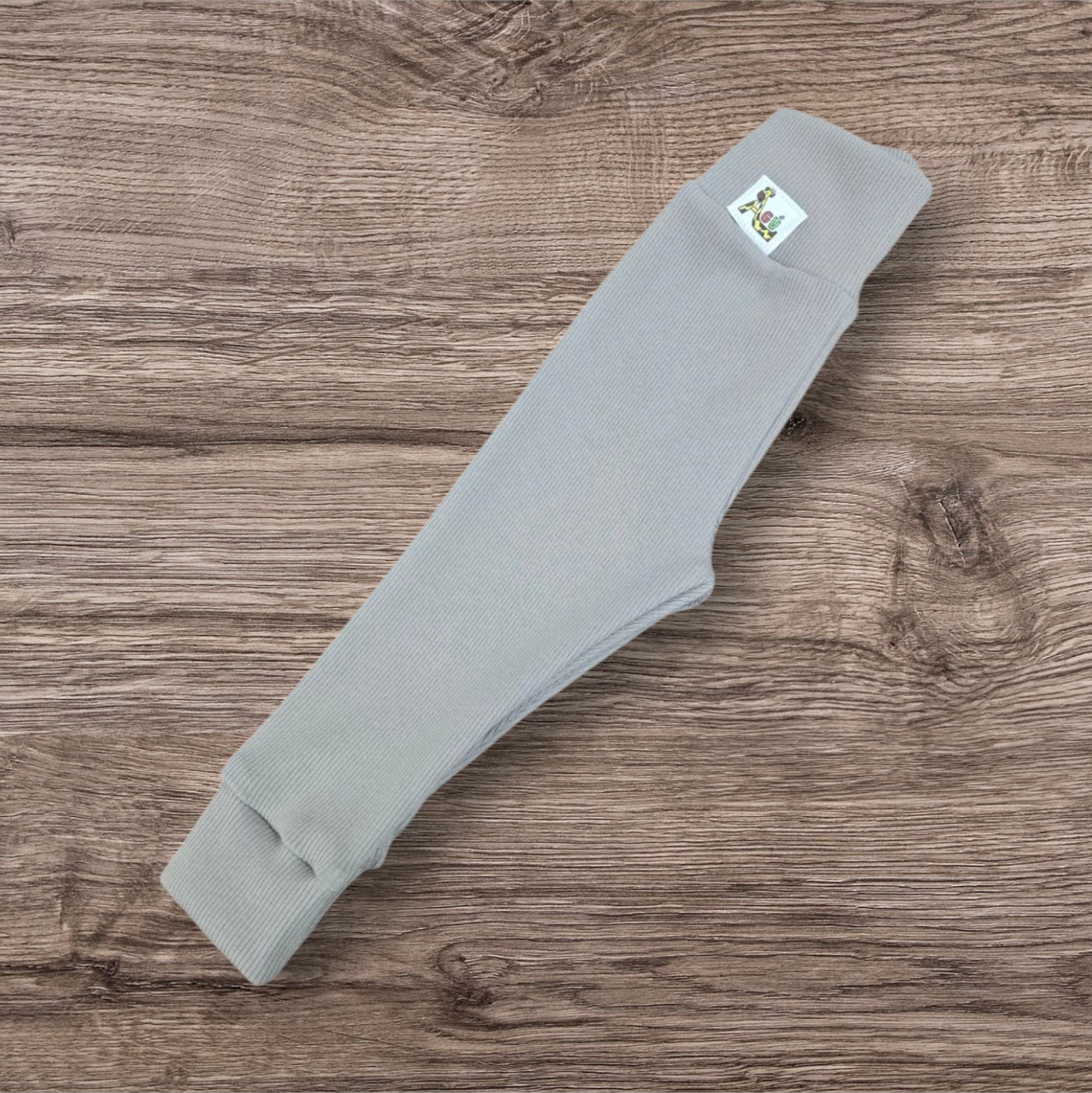 Brúngráar rib leggings