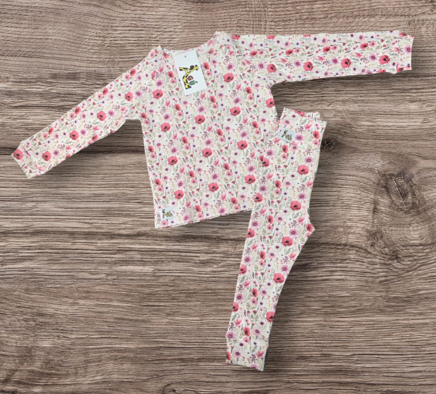 Svo fallegar nýjar blóma rib leggings