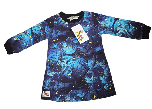 Blái stjörnu kjóllinn