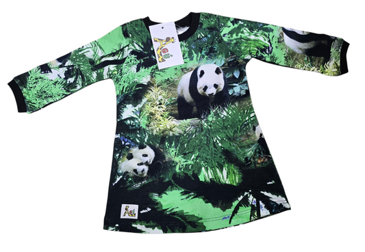 Grænir panda kjólar