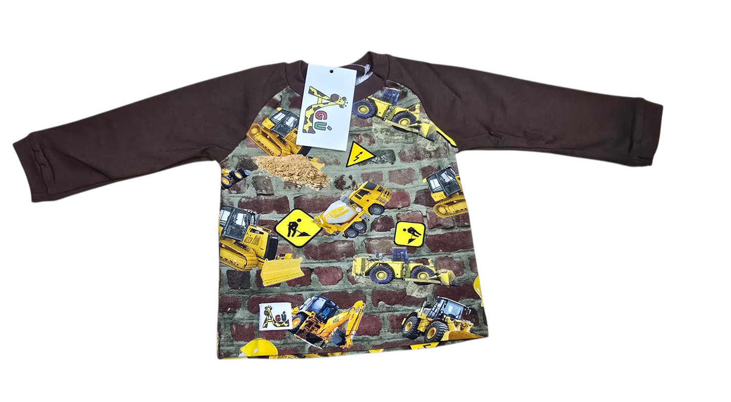 Brúnar vinnuvéla peysur