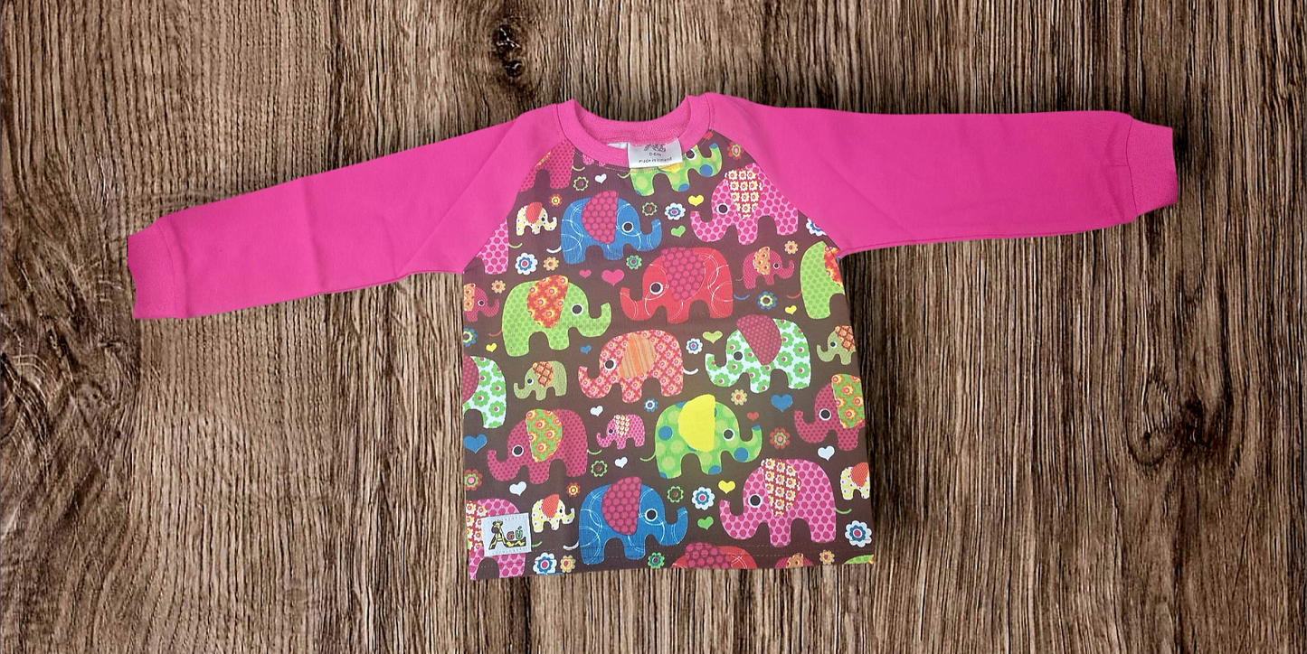 Brúnar og bleikar fílapeysur