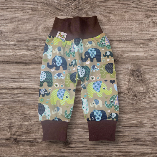 Ljósbrúnar fílabuxur