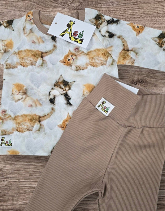 Brúnar Agú rib leggings