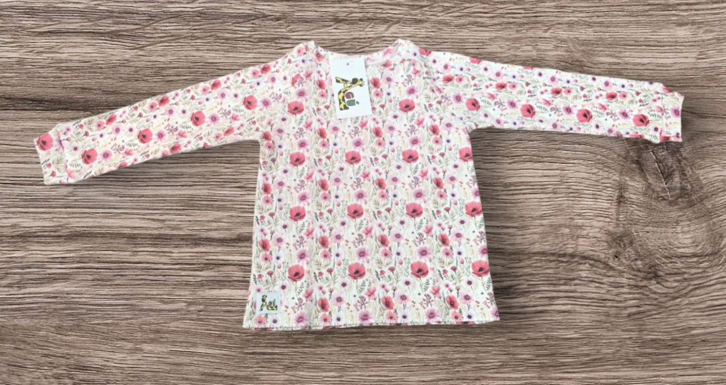 Svo falleg ný blóma rib peysa NÝTT