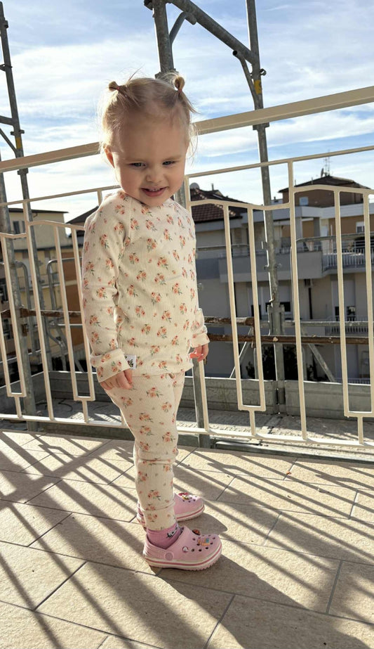 Fallegar blóma rib peysur